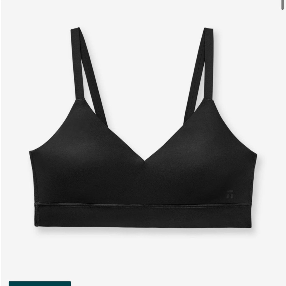NWT Tommy John Second Skin Triangle Bralette, Black, Small (D-DD)